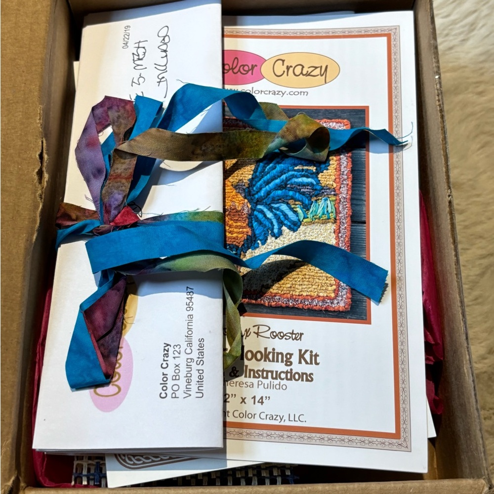 Phoenix Rooster Locker Hooking Kit by Color Crazy